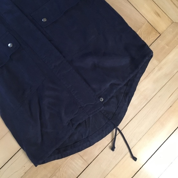 BB Dakota Navy Utility Coat Extra Small - Picture 3 of 7